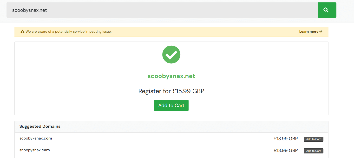 Register domain