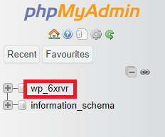 Database in PHPMyAdmin