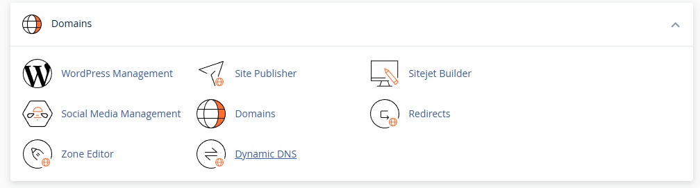 Domains Section