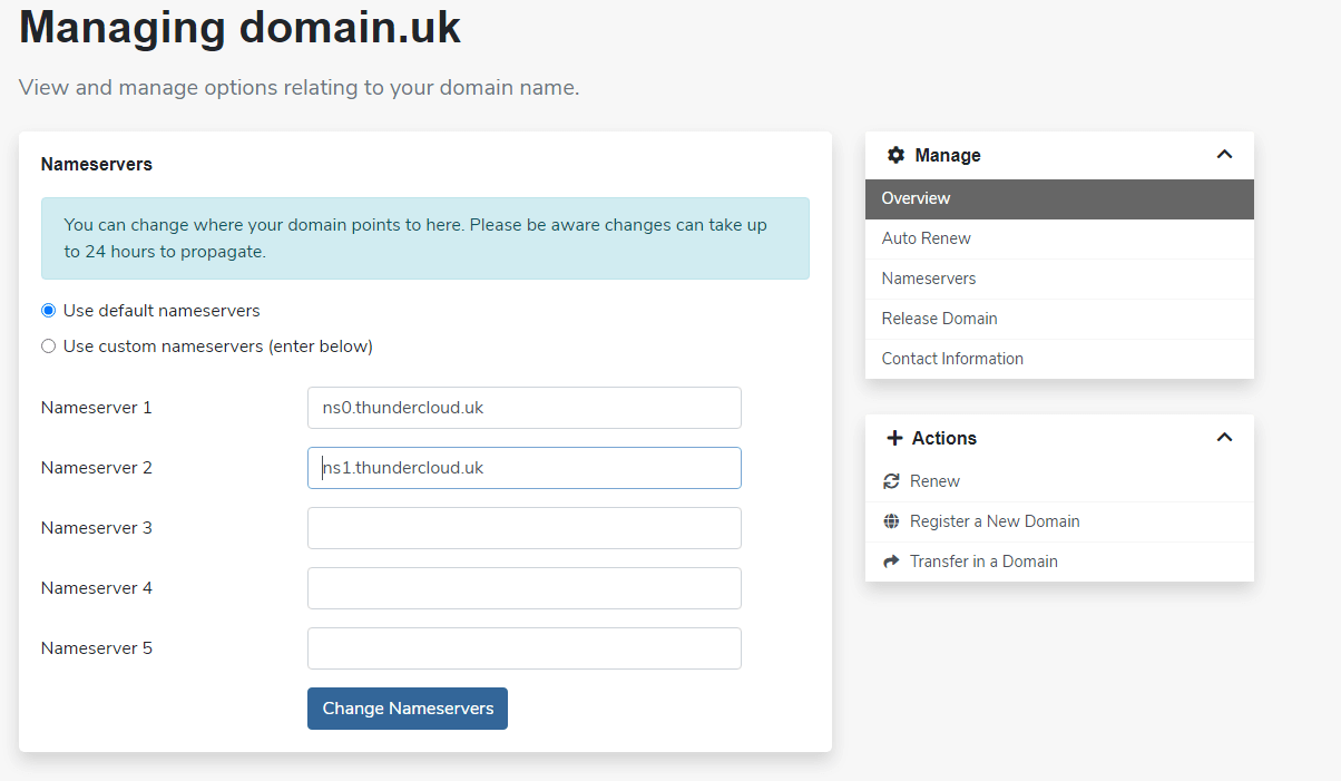 Change Config